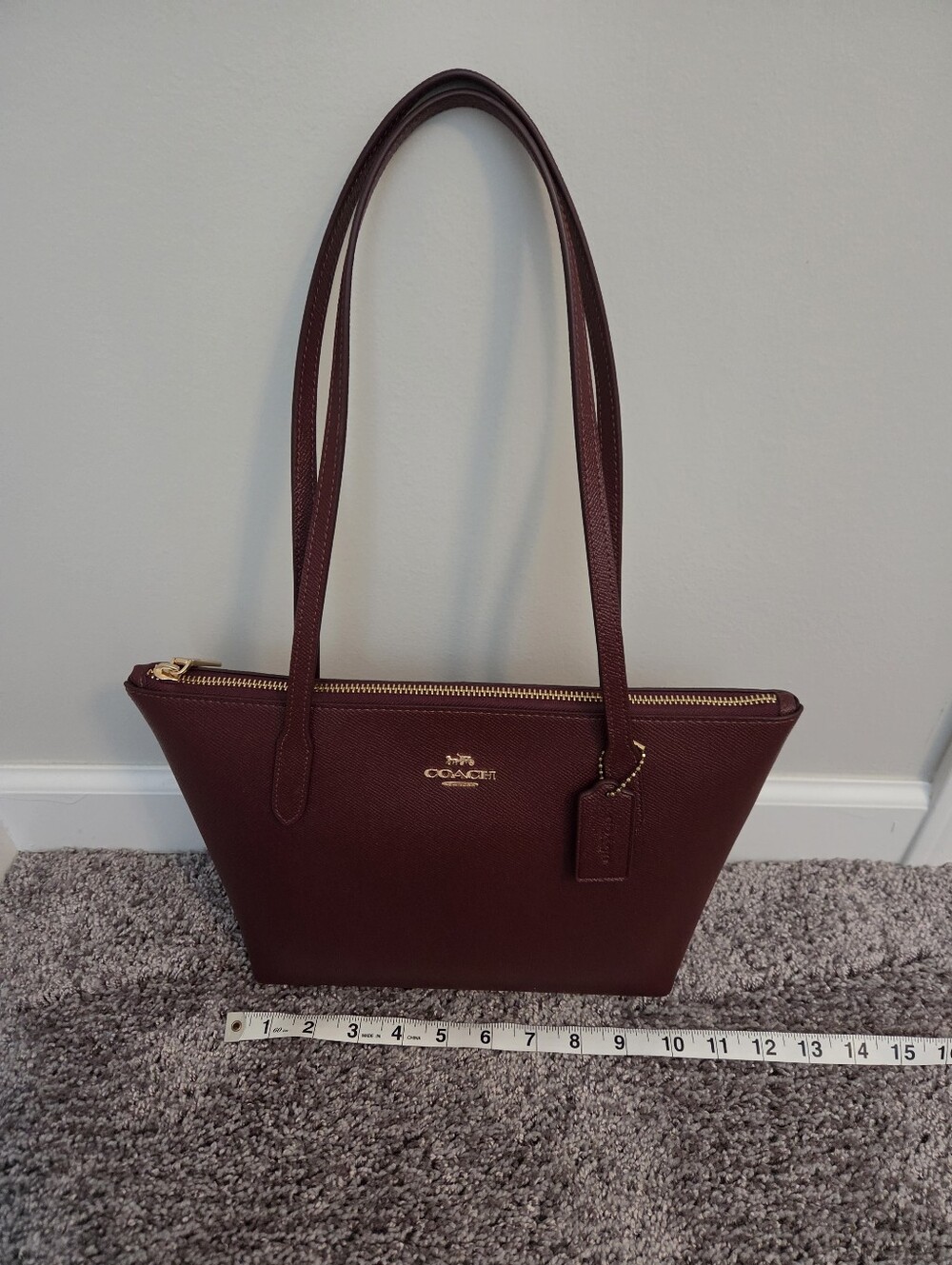 Coach Burgundy Tote